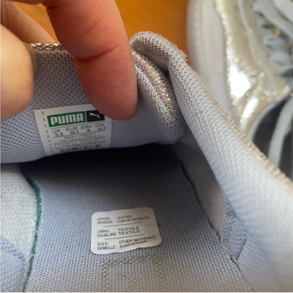 Puma Silver Glitter Platform Sneakers, NWOB - Picture 13 of 15